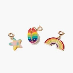 ♥️ 3 RAINBOW CLIP ON CHARMS ♥️